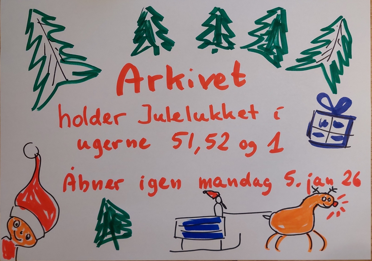 Julelukket 2025 uge 51, 52 og 1