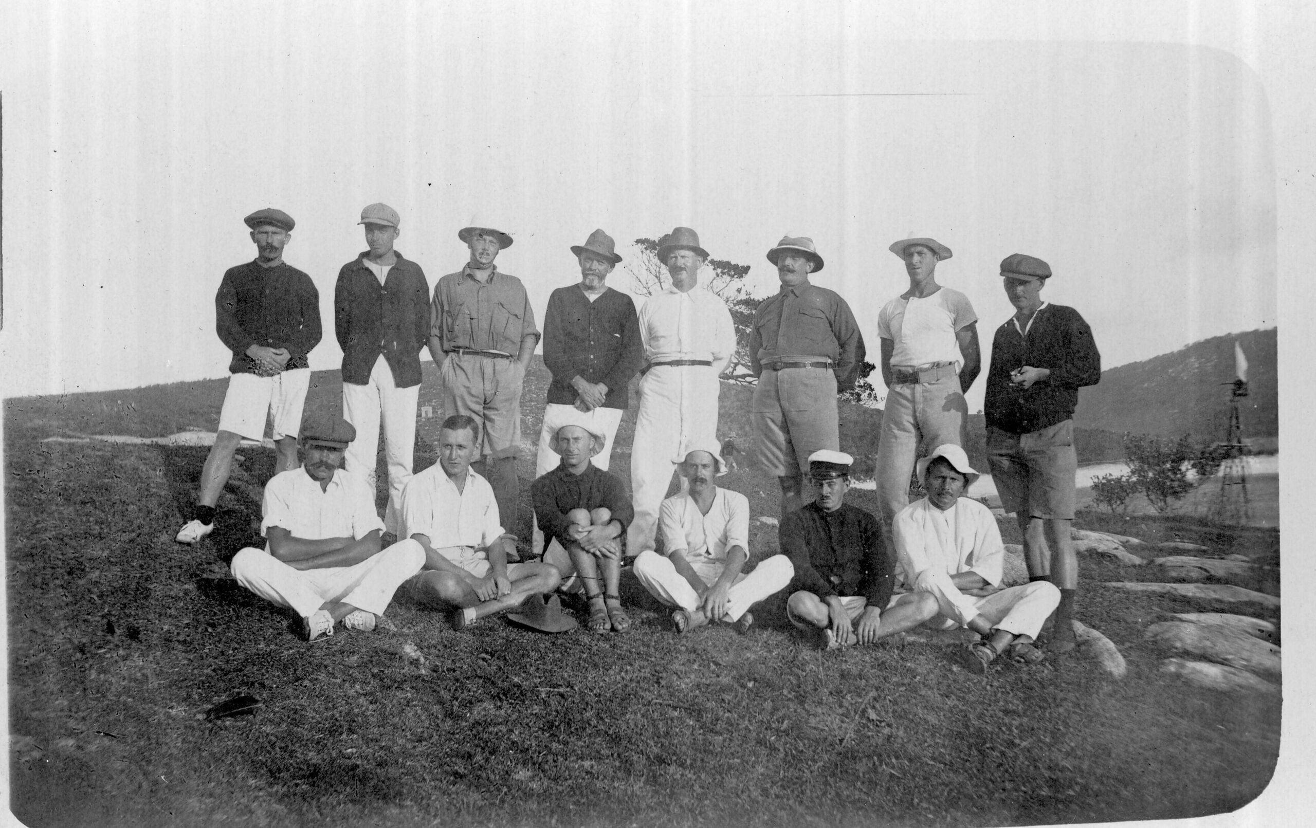 Sønderjyder interneret i Trial-Bay (australsk interneringslejr for civilfanger) New South Wales, 1914-18. (B50465)
